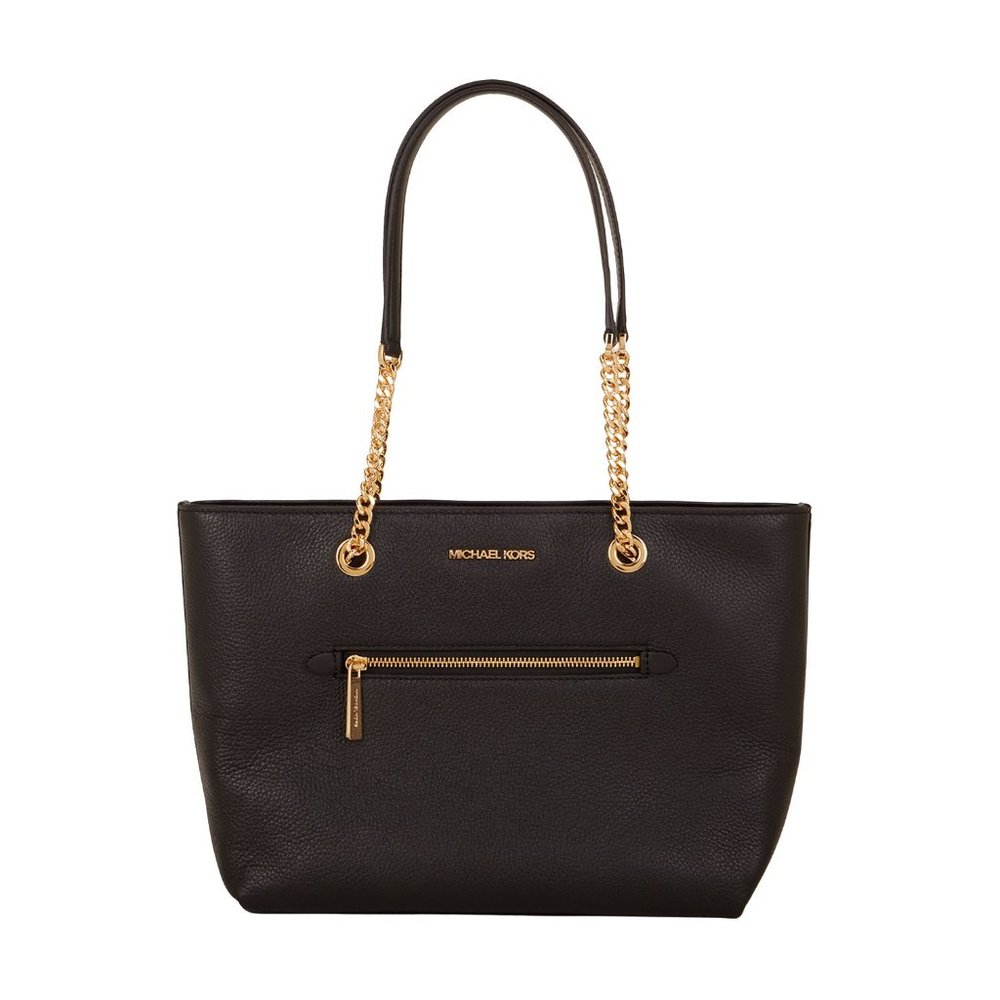 MICHAEL KORS JET SET ITEM MEDIUM FRONT ZIP CHAIN TOTE